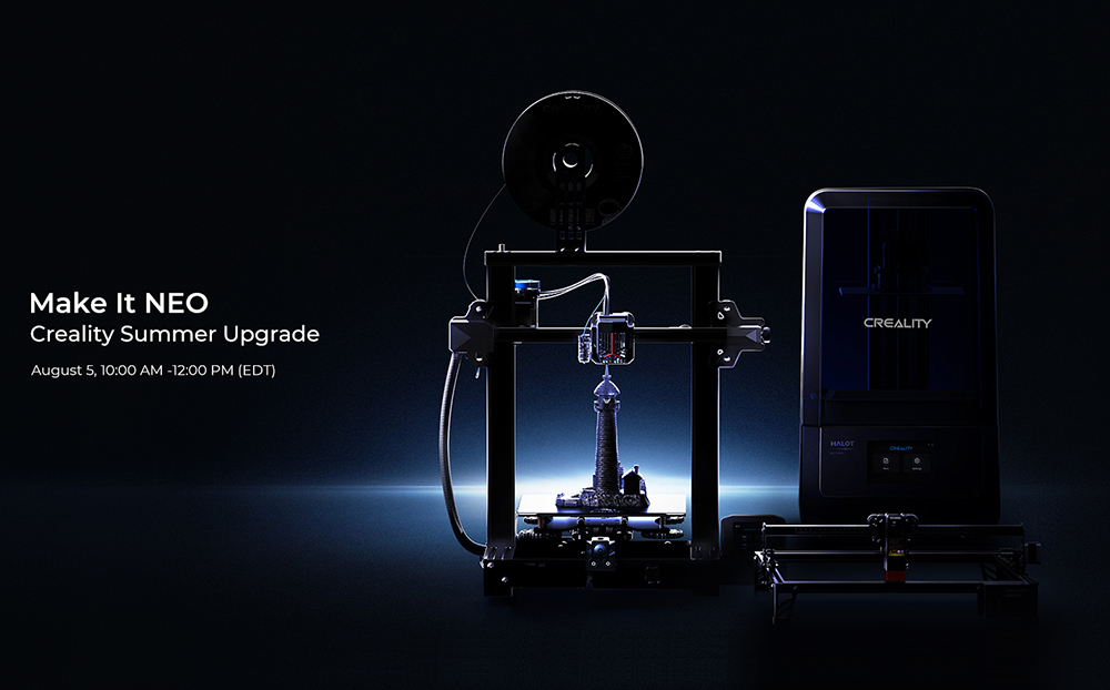 Creality launches Ender-3 Neo series and HALOT-RAY, releasing teaser for Klipper