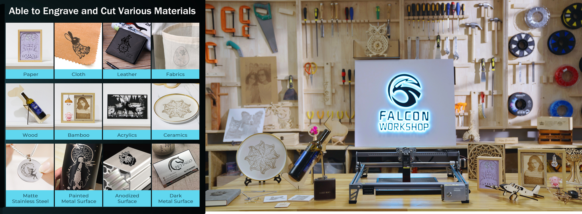 CR-Laser Falcon Laser Engraver Engrave A Masterpiece