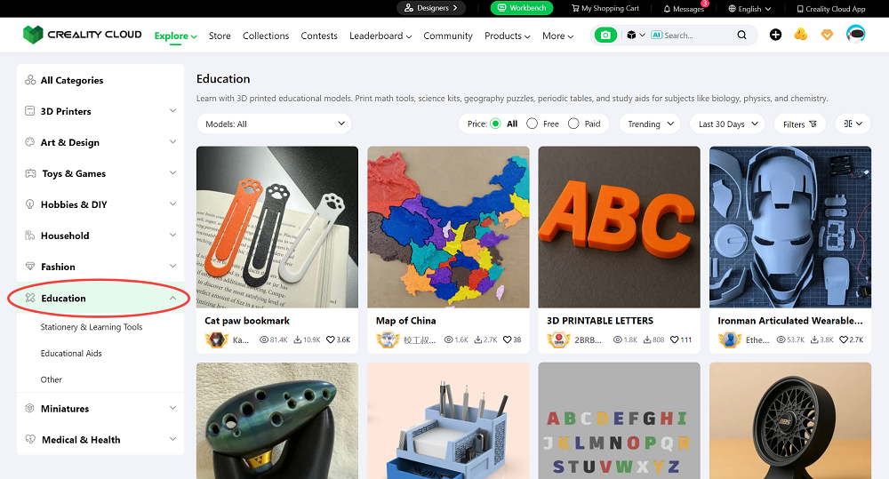 creality cloud education