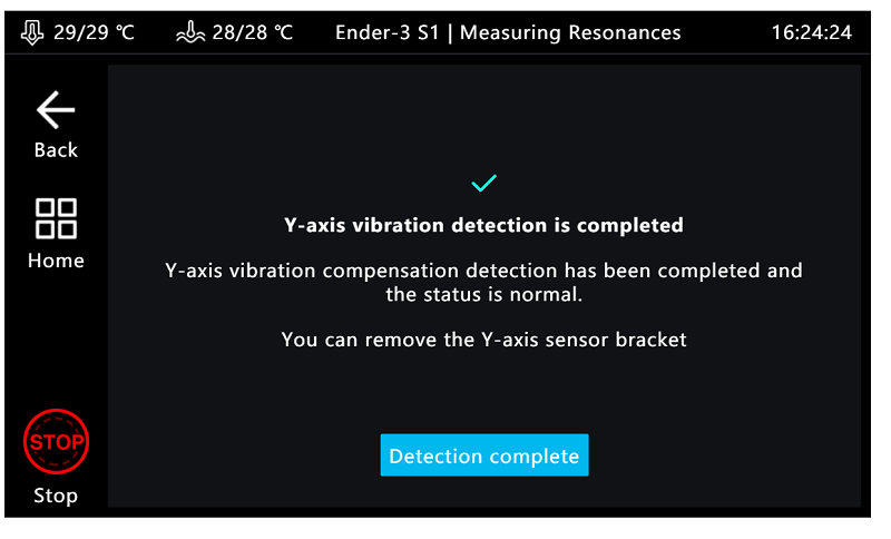 Resonance compensation for Y-axis is added, and the resonance compensation of the X & Y axis can be done separately now.