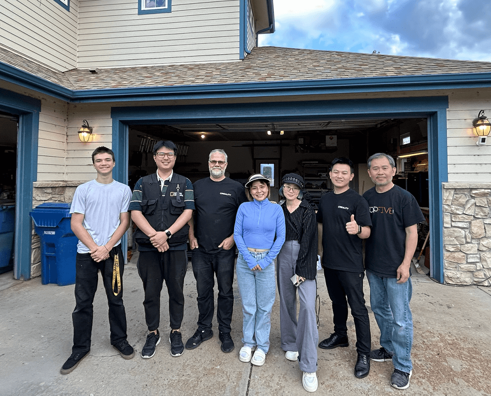 Sterling, Xander and Creality brand team