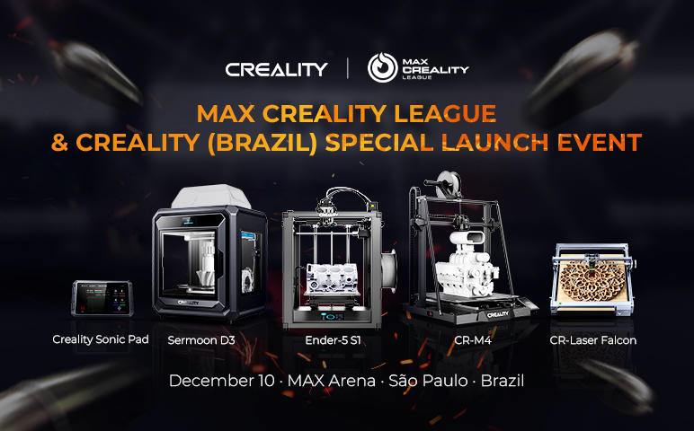Creality-sponsored Free Fire E-sports Event in Brazil Concludes with 3D Printer Launches