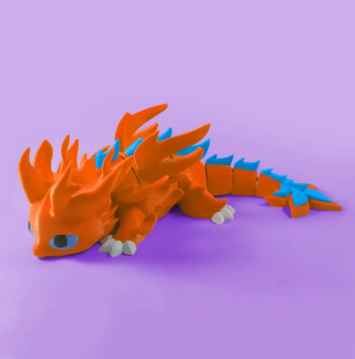 multicolor 3d printer dragon 3MF file