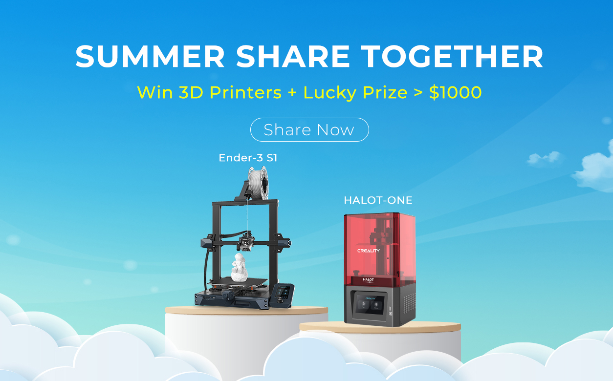Summer Giveaway:Summer Share Together! Win 3D Printers