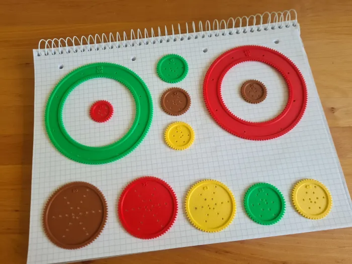3d printed spirograph drawing template for students
