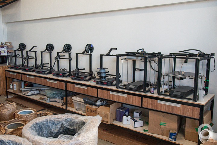 From left to right: Ender-5 Plus, Ender-3 S1 Plus, Ender-3 S1