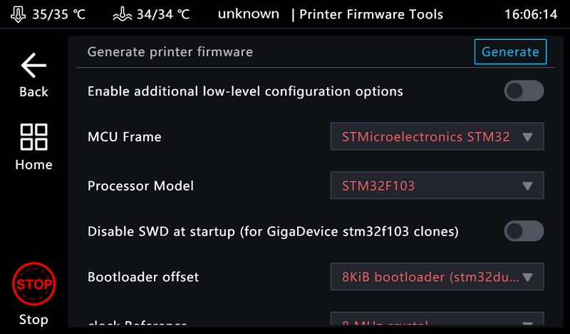 The user-defined printer compilation function is integrated into the Sonic Pad.