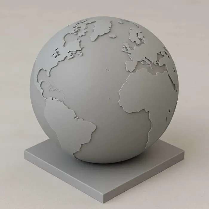 3d printing earth model for students