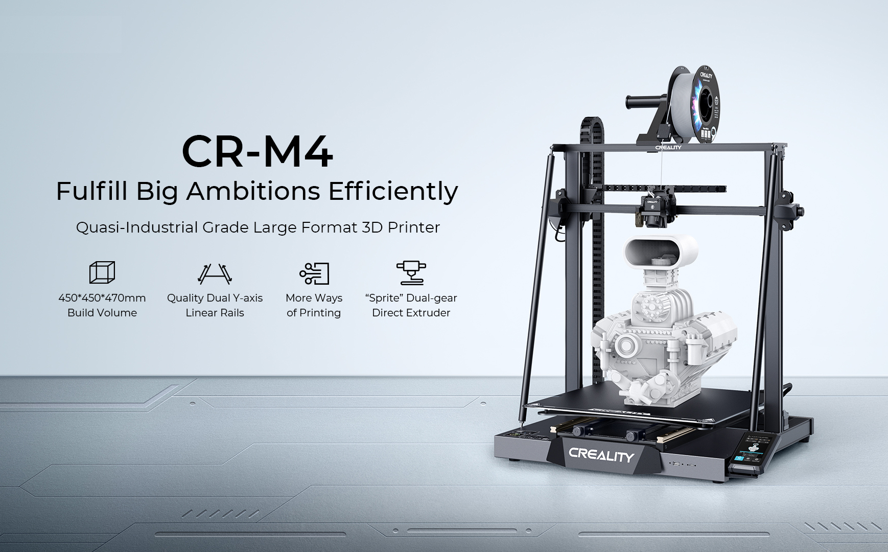 Creality Launches the Next Big Thing CR-M4, Accelerating Efficiency and Large-scale Production 
