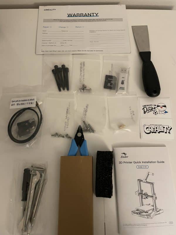 Creality Ender 3 S1 Review - Ender 3 S1 Tools & Accessories - 3D Printerly