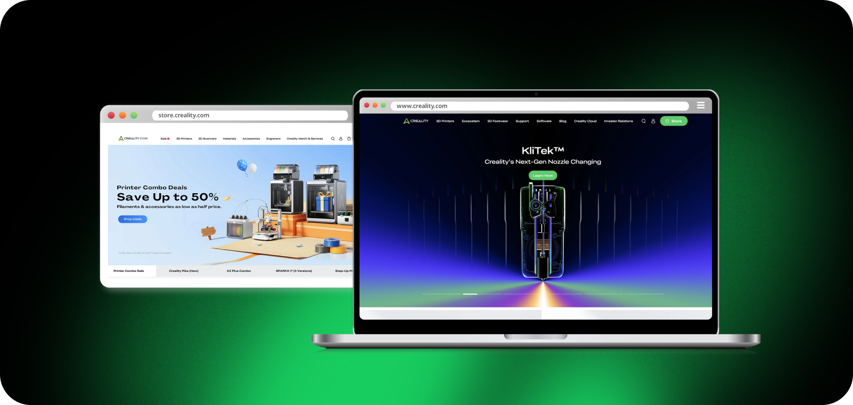 Launched our own DTC stores & new corporate website.