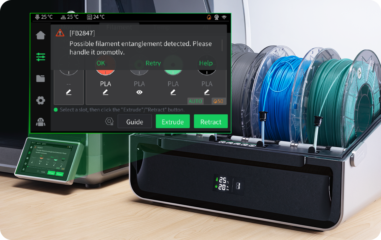 [まっつん様] Creality CFS マルチカラー 自動フィラメントシステム CFS-C Filament System – Smart Multicolor Upgrade | Creality Official