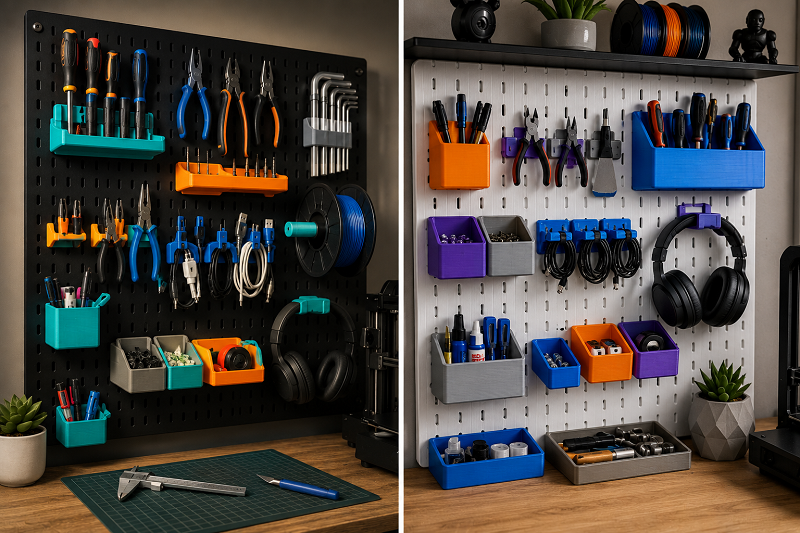 3D Printed Pegboard Accessories