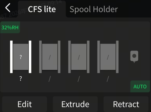 filament editing interface