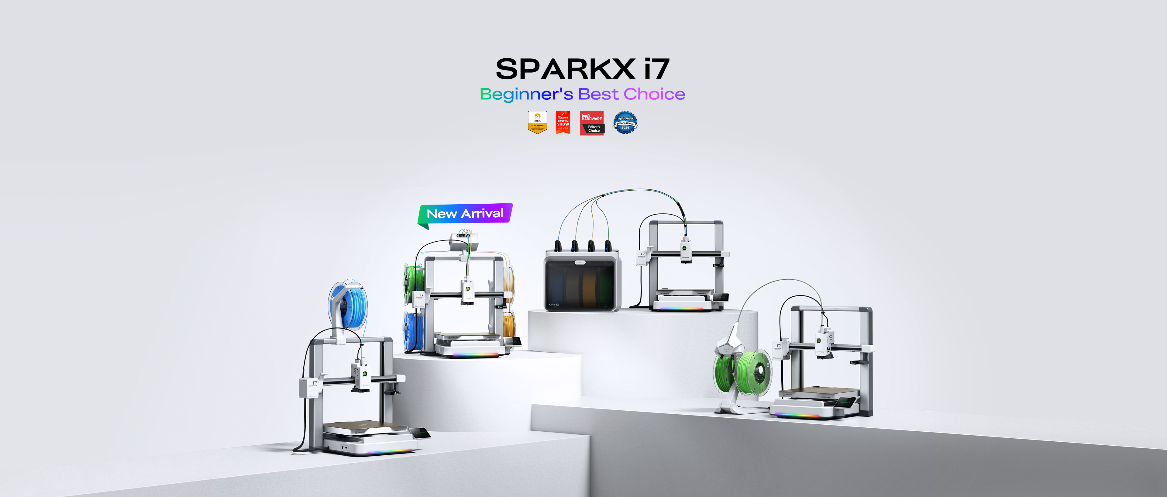 Creality SPARKX i7 3D printer with CFS Lite multicolour filament system