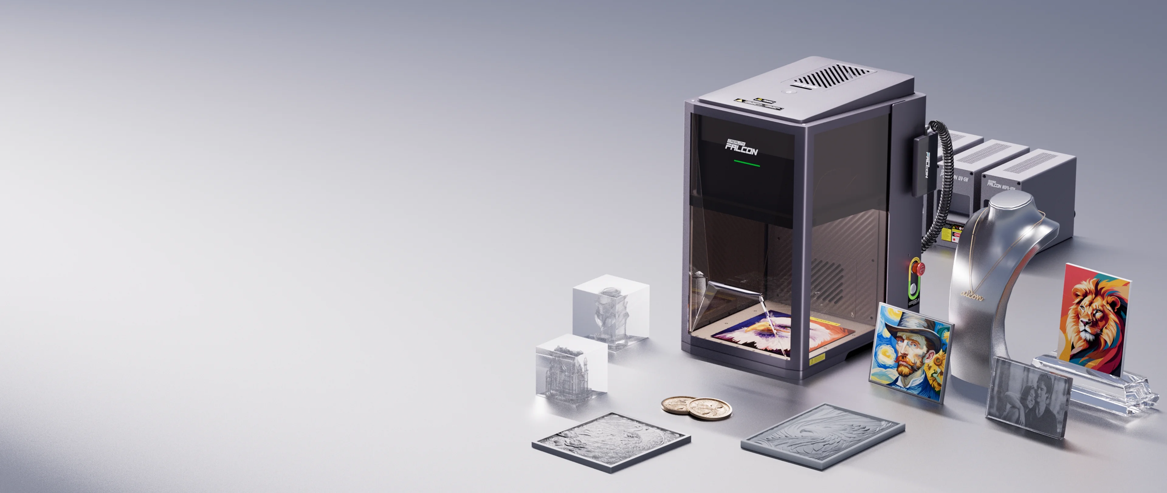 the world first 5-in-i laser engraver workstation