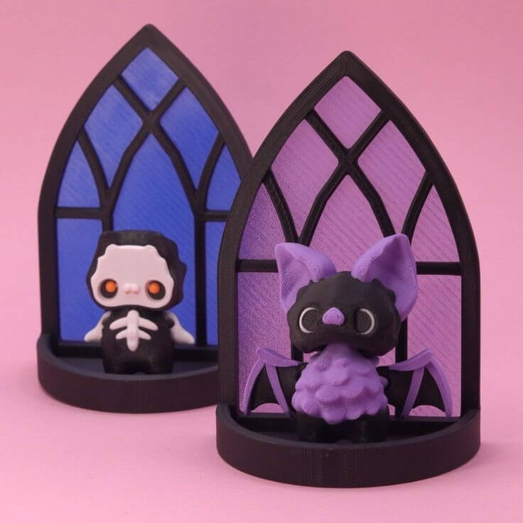 Bat and Skeleton Flexis