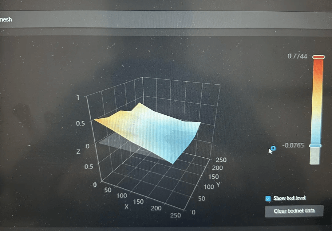 k1c Bed Leveling Deviation