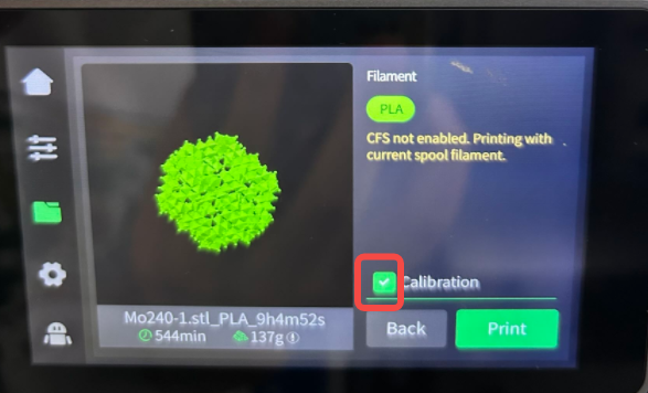 Confirm if Calibration