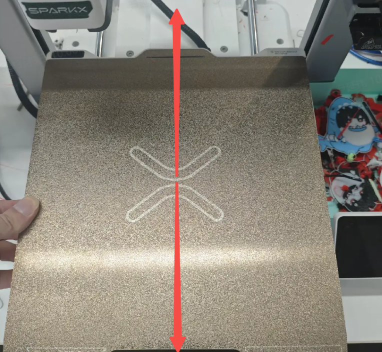 Move the heated bed forward