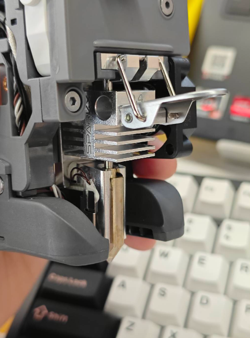 quick-release hotend back onto the toolhead