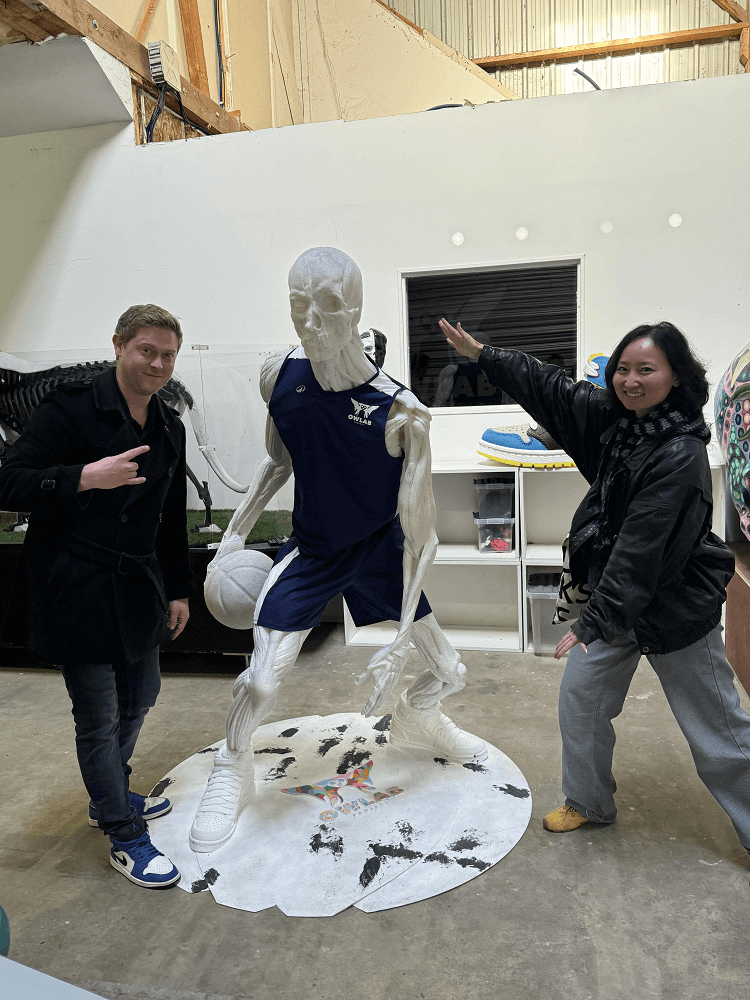 3D-printed Basketball Player Skeletal and Muscular Model