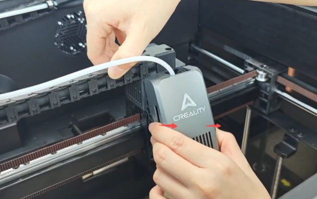 pull out the PTFE tube
