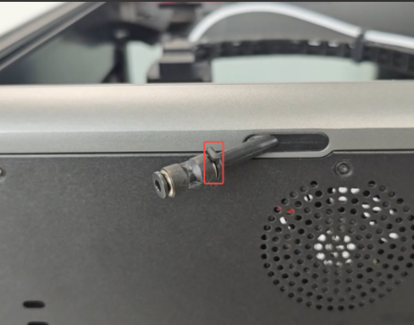 Remove the long PTFE tube