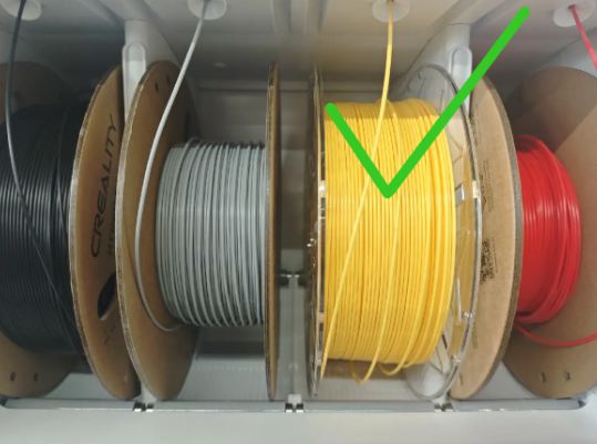Filament placement correct