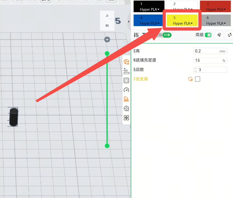 printer setting pla filament