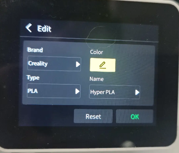 slicer setting filament