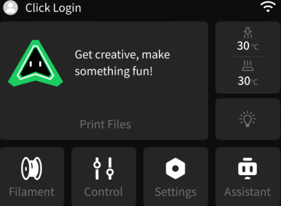 Start printing model file