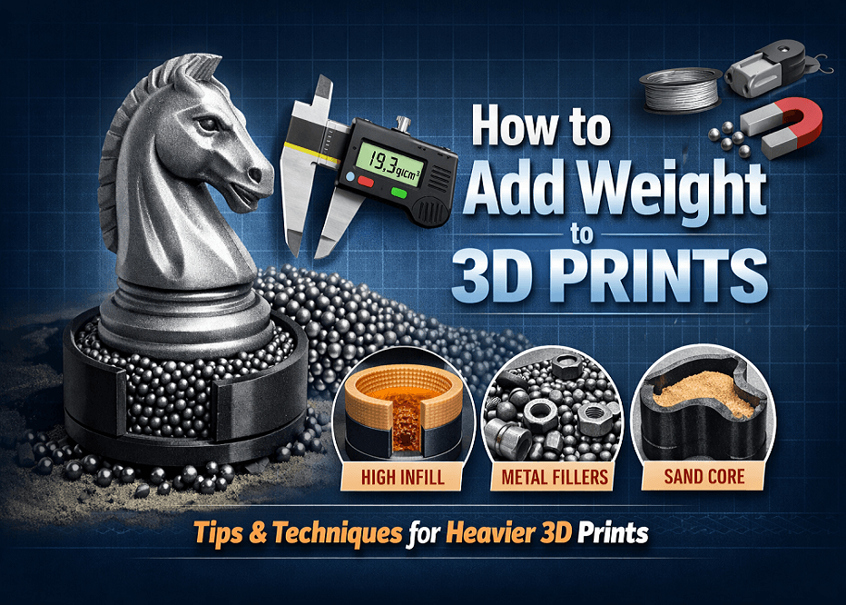 How to Add Weight to 3D Prints? | Infill, Sand, Metal & More