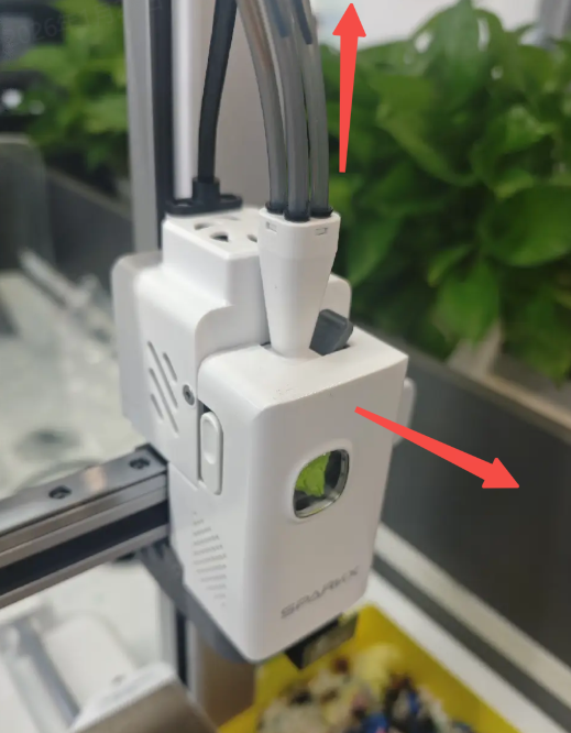 remove the i7 PTFE Tube and i7 Toolhead Back Cover