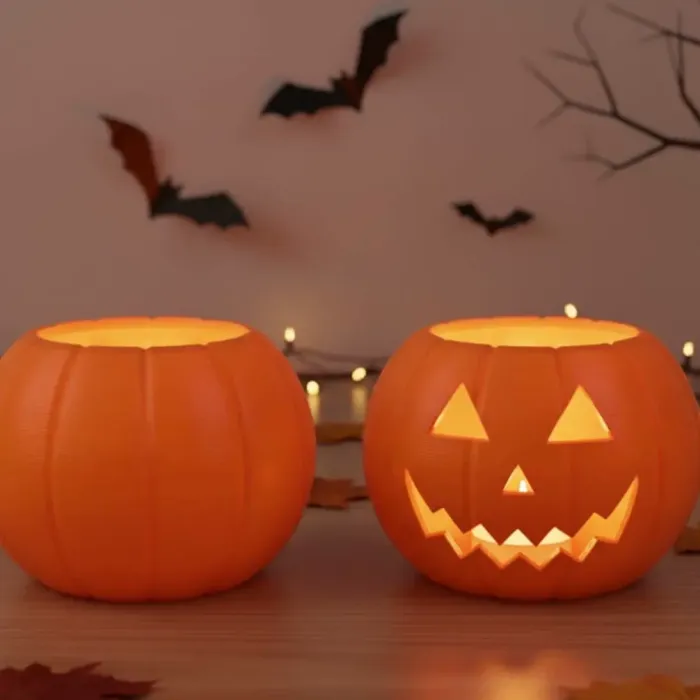 Halloween Pumpkin Skeleton