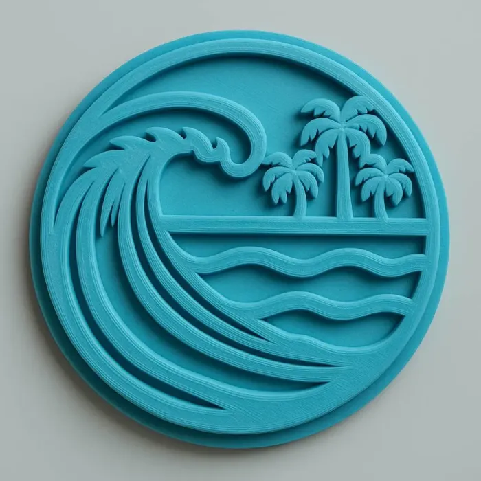 3D-printed wave coaster