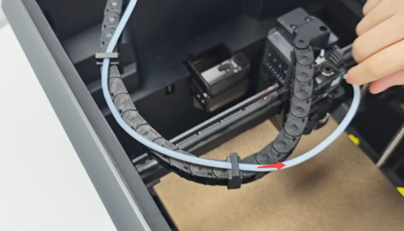 Remove the PTFE tube