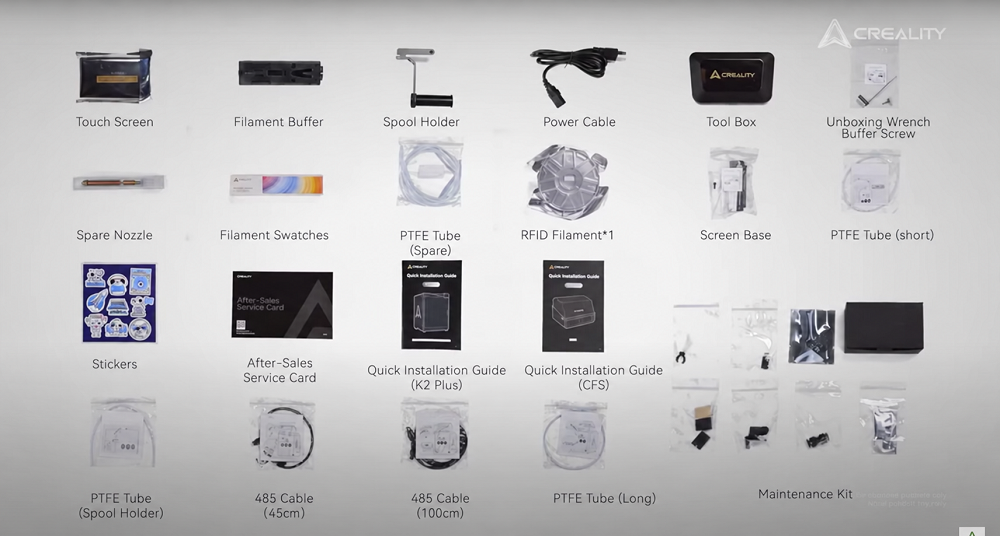 k2 plus 3d printer accessories