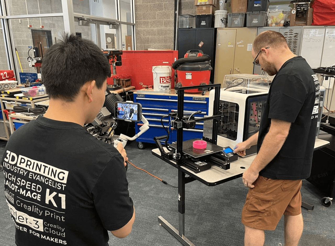 The automatic robot Anthony's team designed for competitions