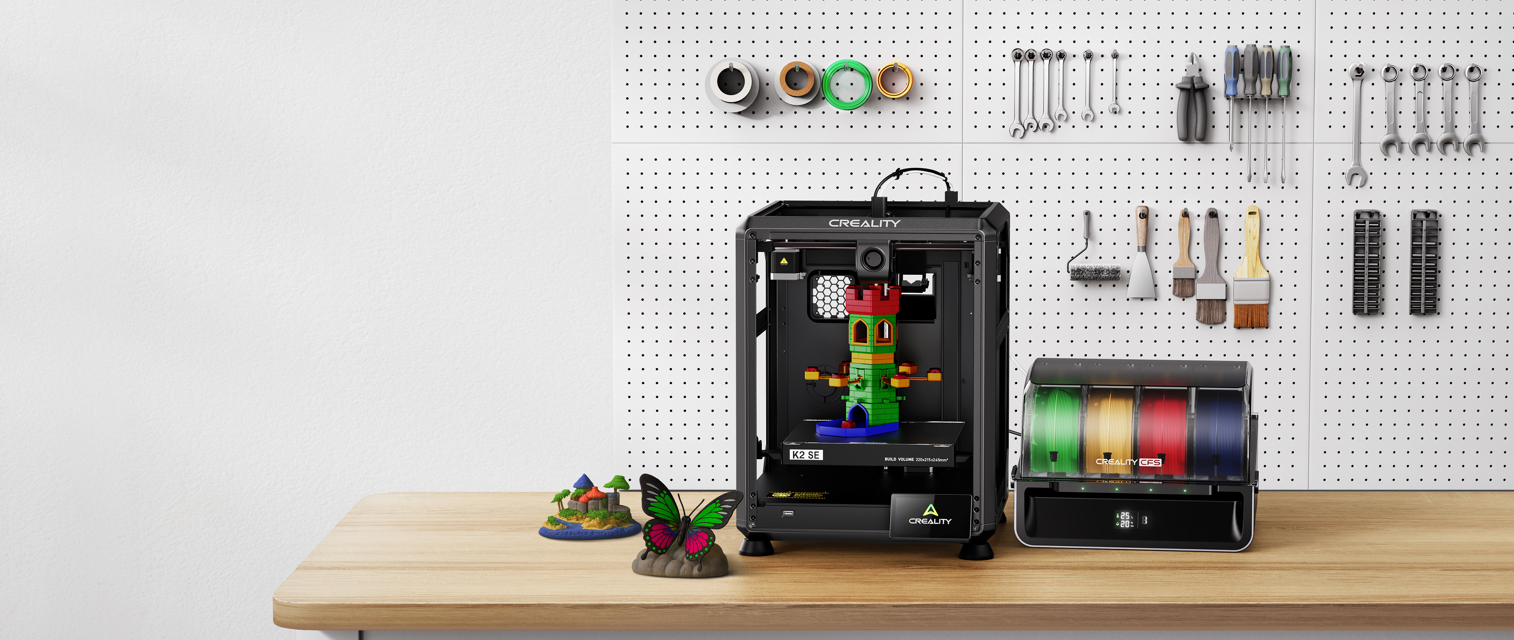 Многоцветный 3D-принтер K2 SE с открытой рамой | Creality ...