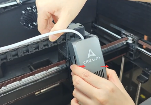 pull out the PTFE tube
