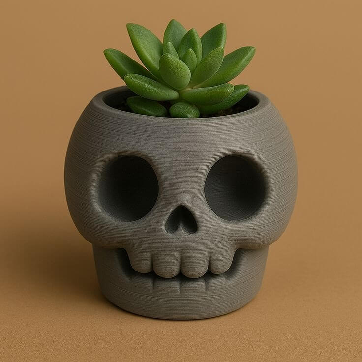 Cute Skull Planter