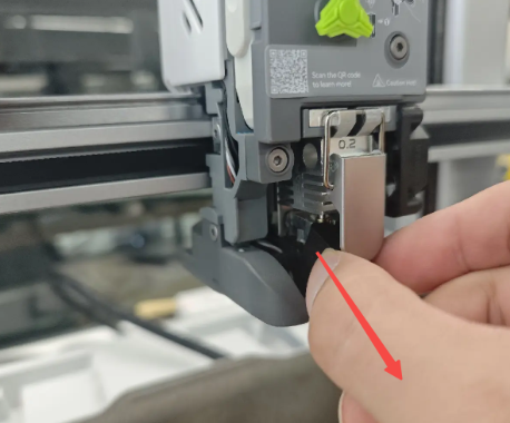 Remove the hotend sock