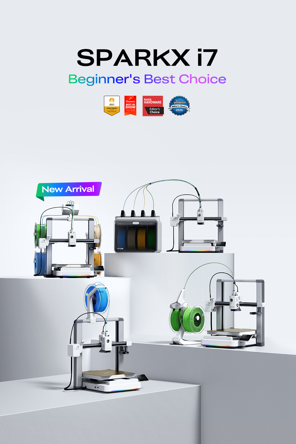 Creality SPARKX i7 Multi-Color Desktop 3D Printer | Creality Official