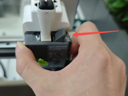 Close the idler lever