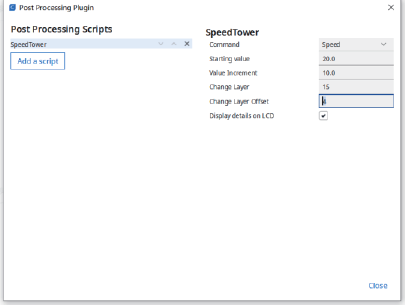 Add a SpeedTower Script