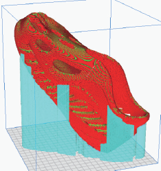 Support Setting of Shoe Model