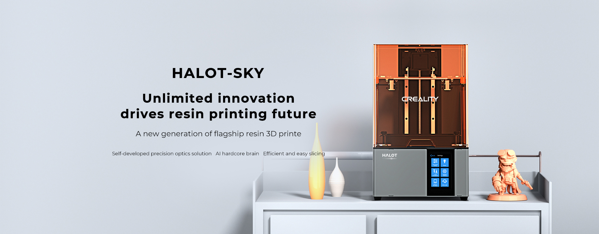 3Dプリンター Creality Halot Sky Creality launches new resin-based HALOT-SKY 3D printer