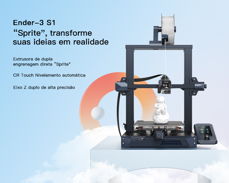 【3Dプリンター】Clearity Ender3 S1 Creality Ender 3 S1 : Amazon.com.br: Indústria e Comércio