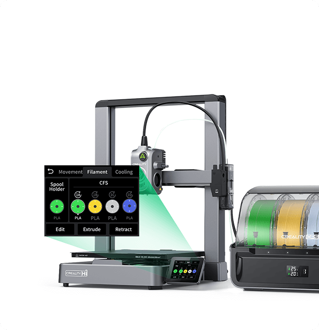 CREALITY Hi Combo 3Dプリンター Imprimante 3D Creality Hi Combo | Impression 3D multicolore